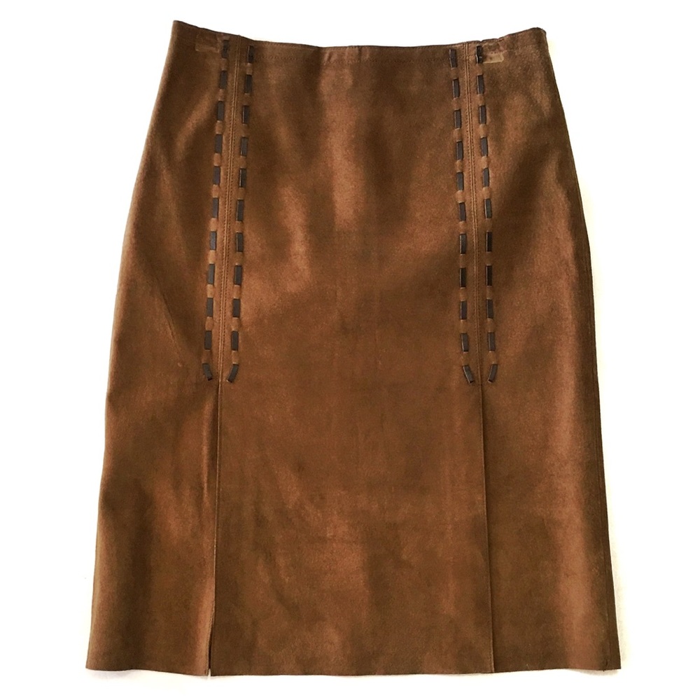 Vintage 90s Kenneth Cole Suede Skirt
